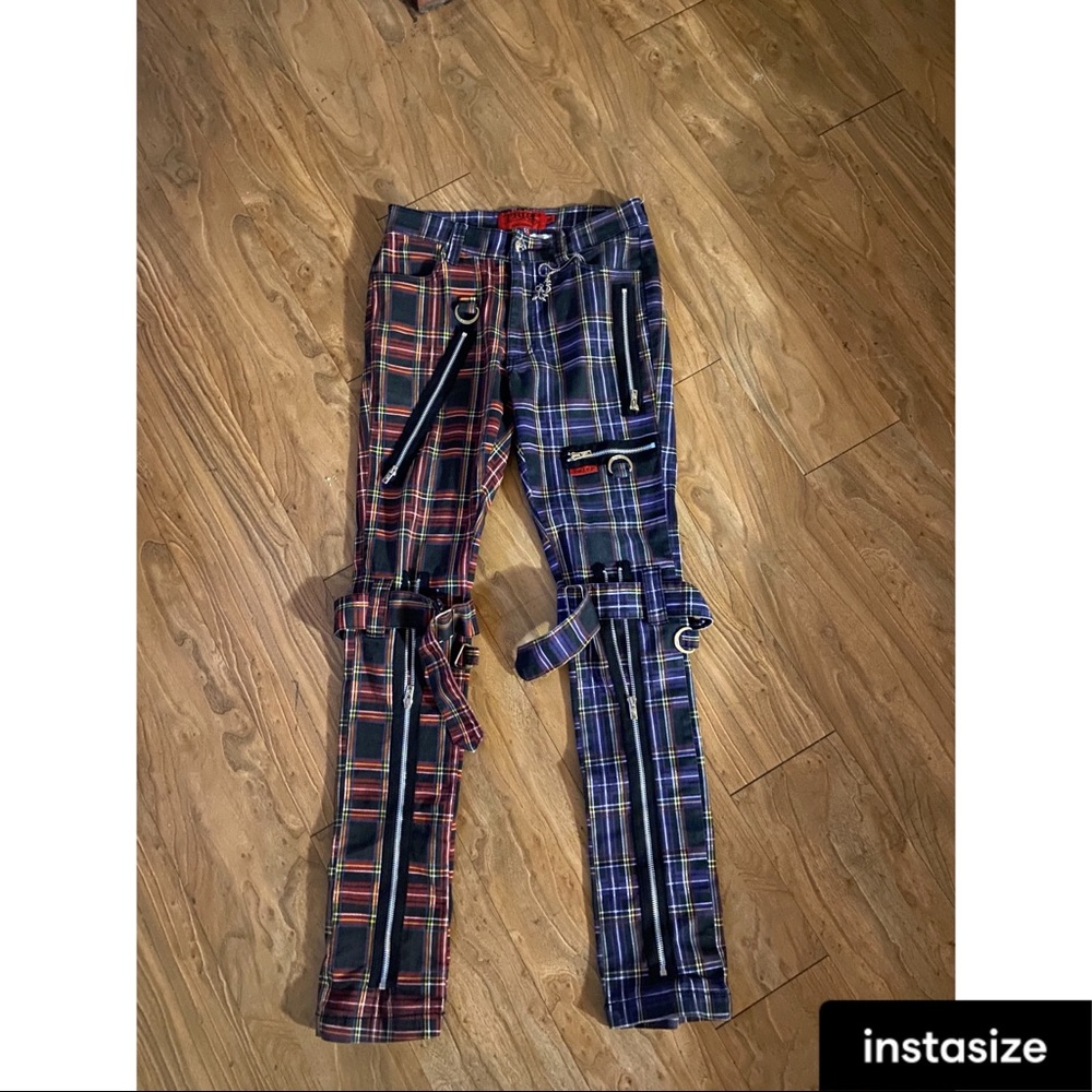 Tripp plaid pants/jeans size is 26 but fits like a 29/30 they run big